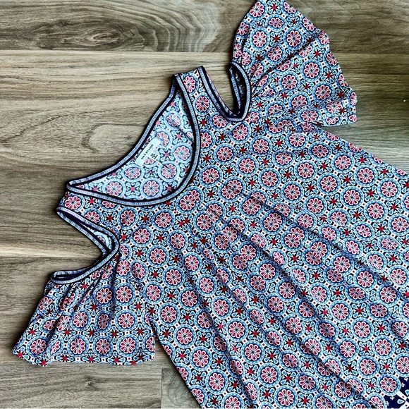 Max Studio Cold Shoulder Medallion Print Top – Size XS - Picture 2 of 12